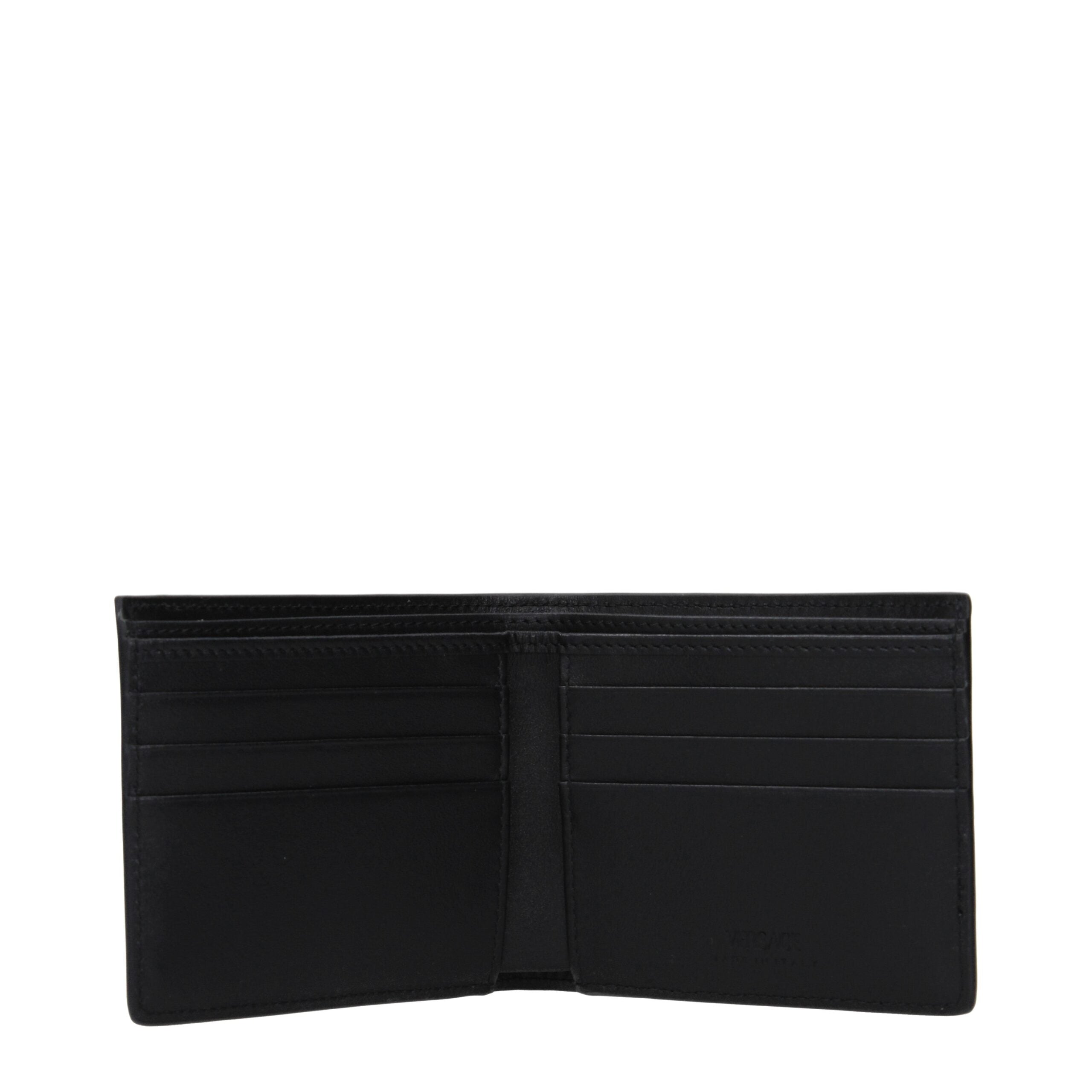 Versace Black Fabric Wallet