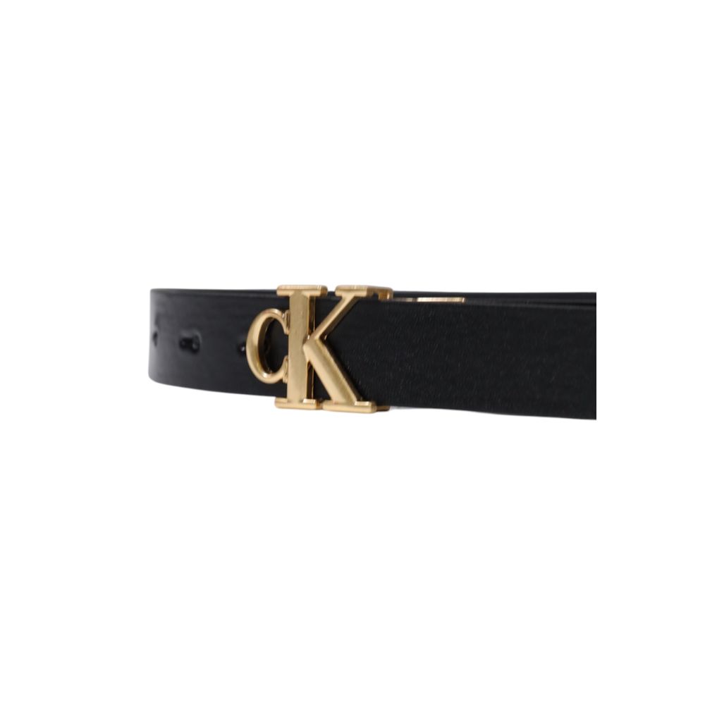 Calvin Klein Black Leather Regular Belt