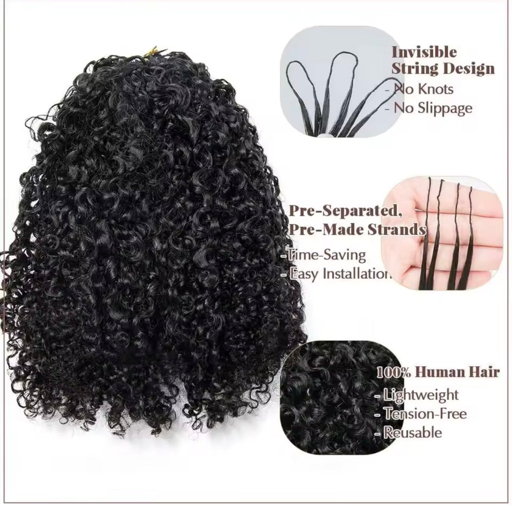 Kinky Curl Crochet hair (4 bundles)