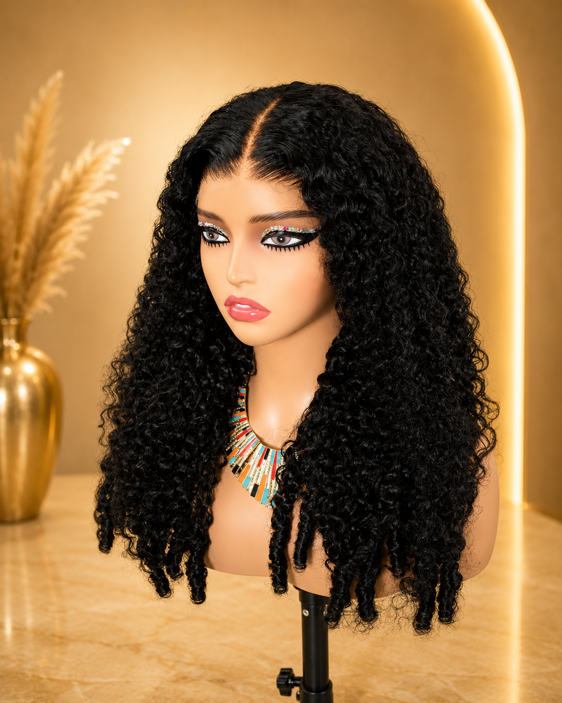 Nieuw Binnen | Luxe Deep Curly Lace Front Wig (20 inch)