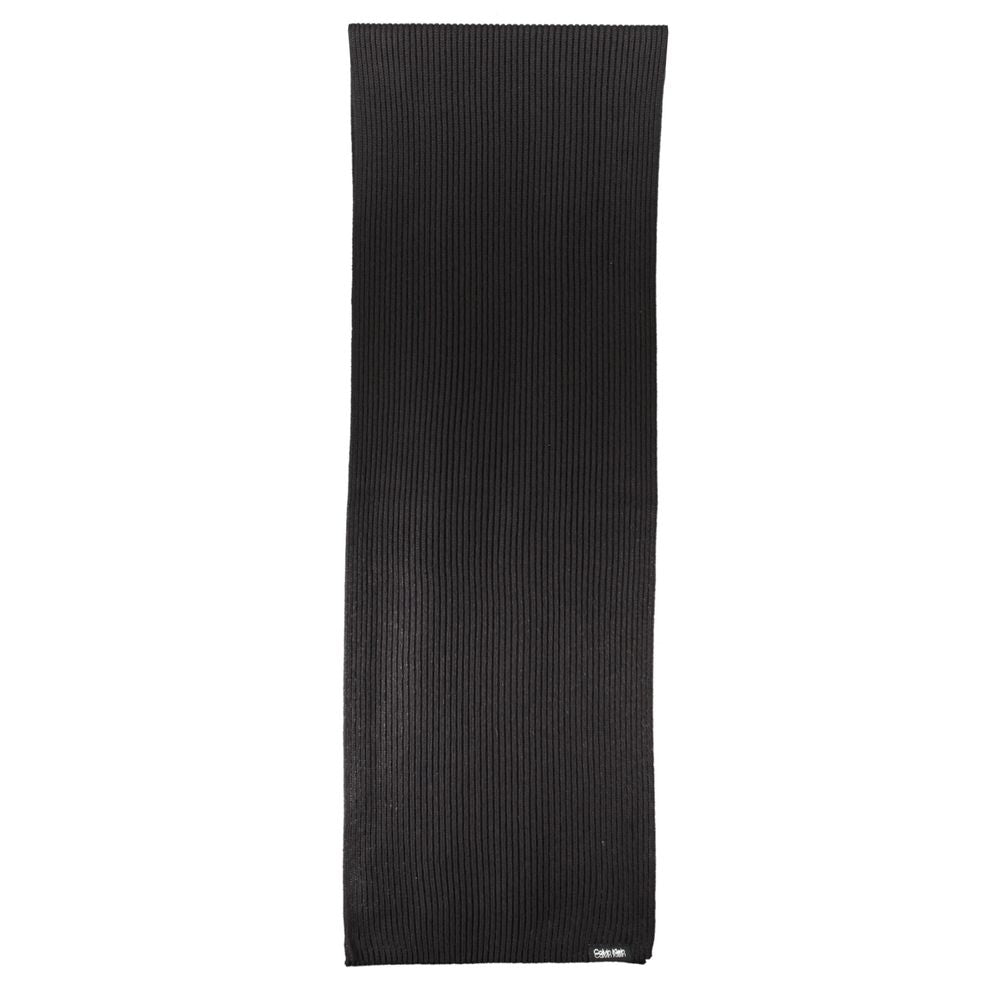 Calvin Klein Black Cotton Scarf