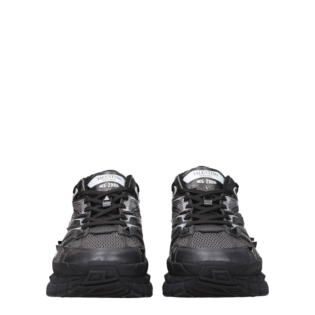 Valentino Garavani Black Fabric Athletic Sneakers
