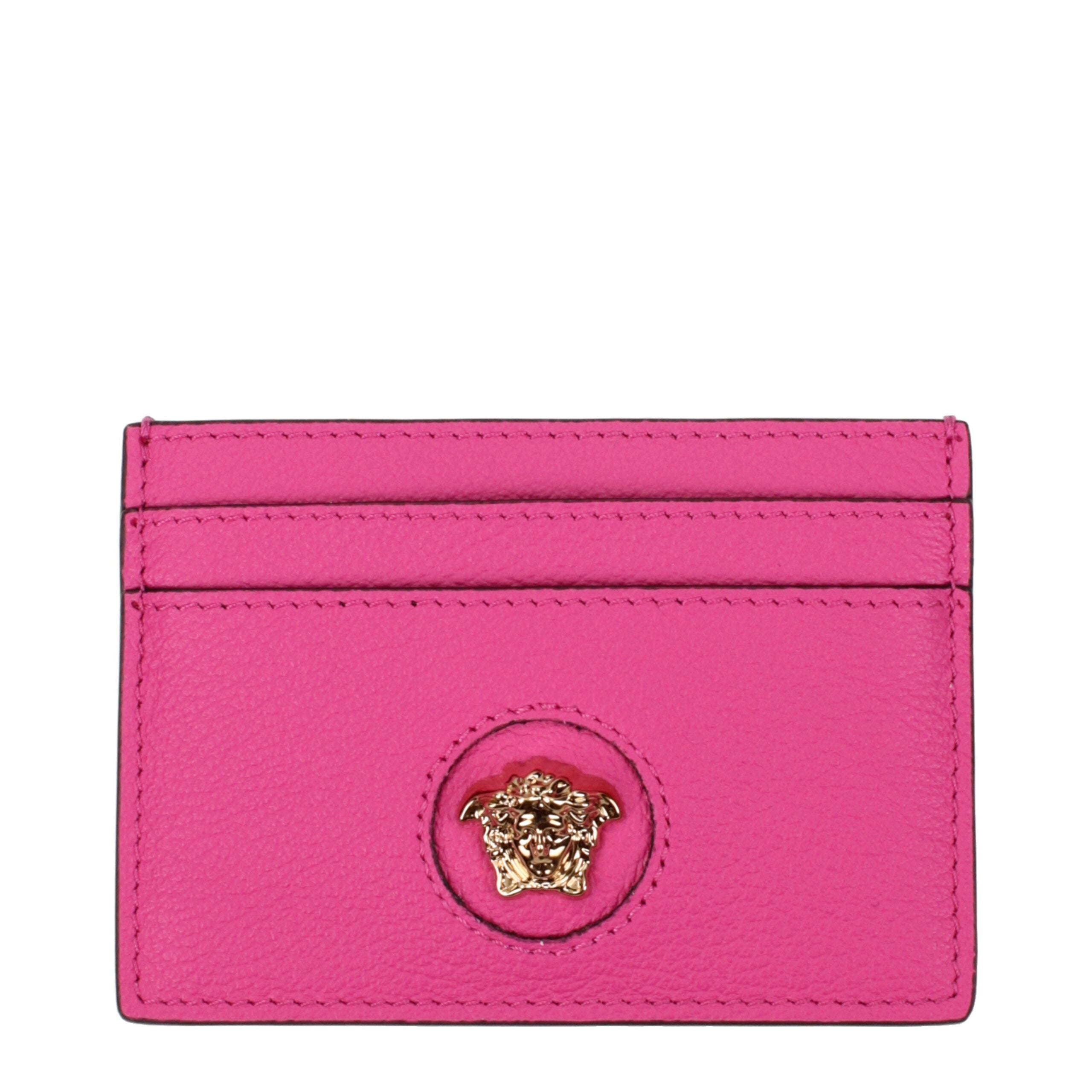 Versace Pink Leather Cardholder
