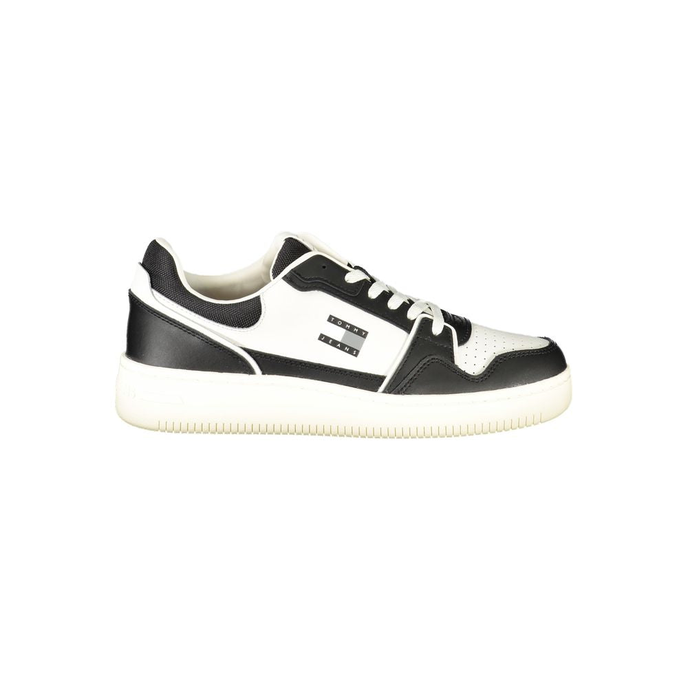 Tommy Hilfiger Black Leather Men Sneaker