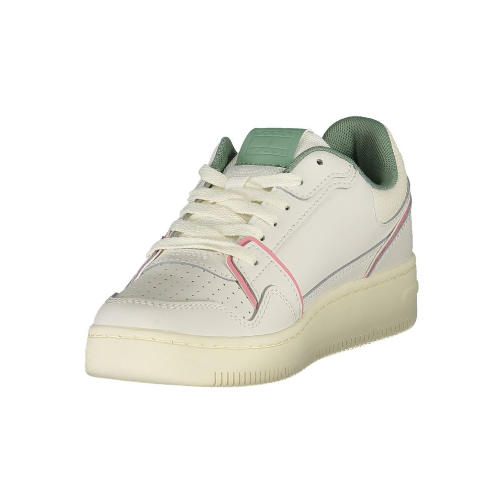 Tommy Hilfiger White Leather Women Sneaker