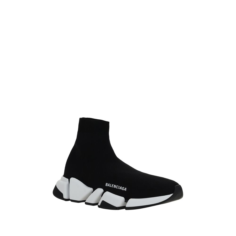 Balenciaga Black Polyester Athletic Sneakers
