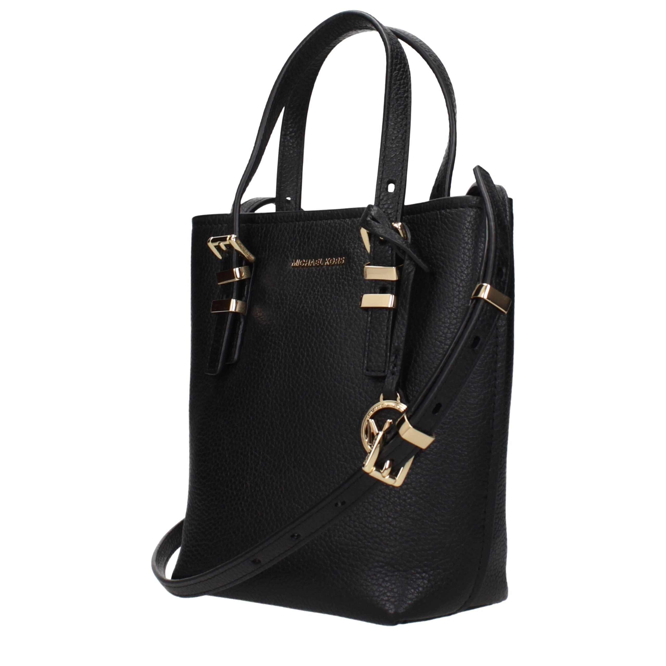 Michael Kors Black Leather Handbags