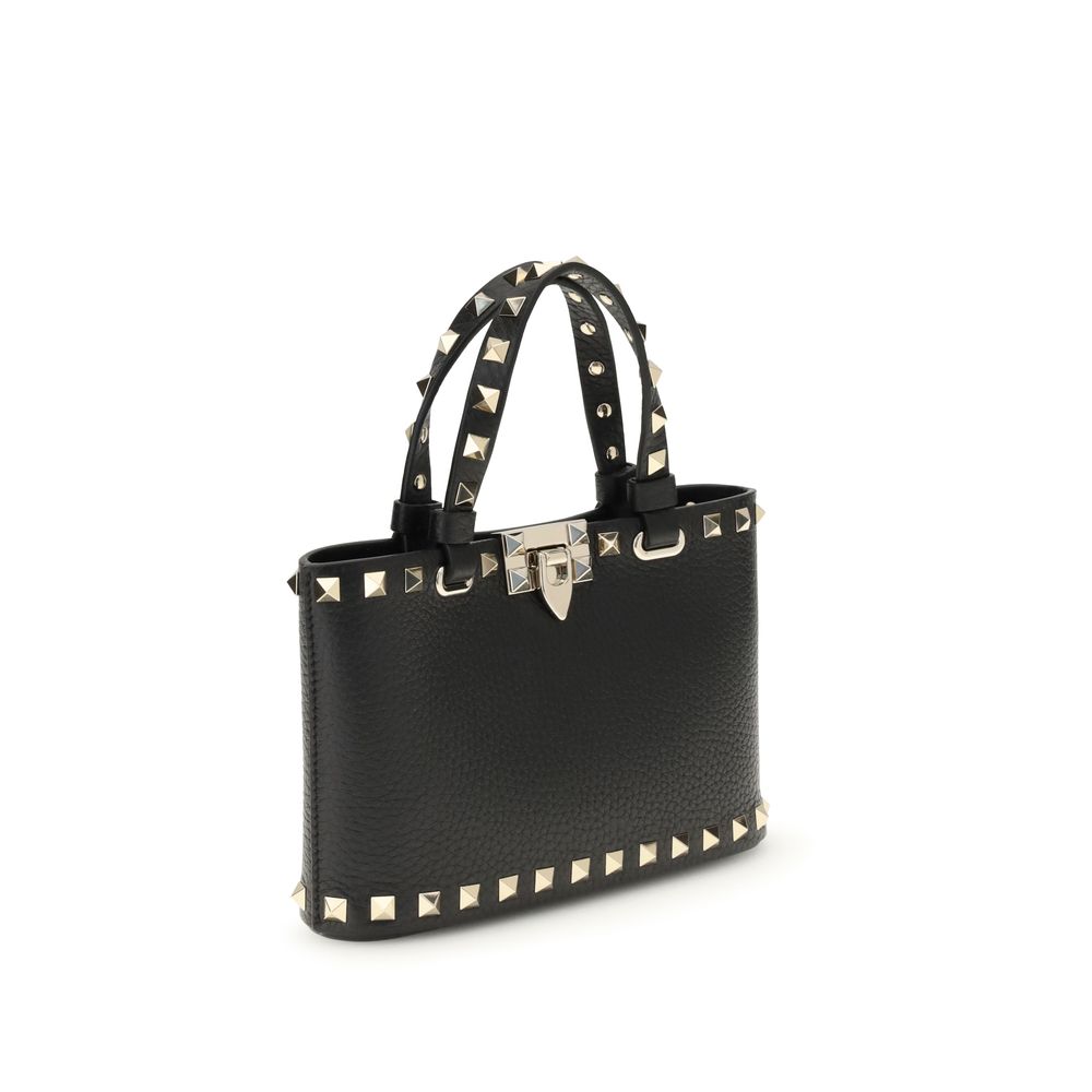 Valentino Garavani Black Leather Shoulder Bag