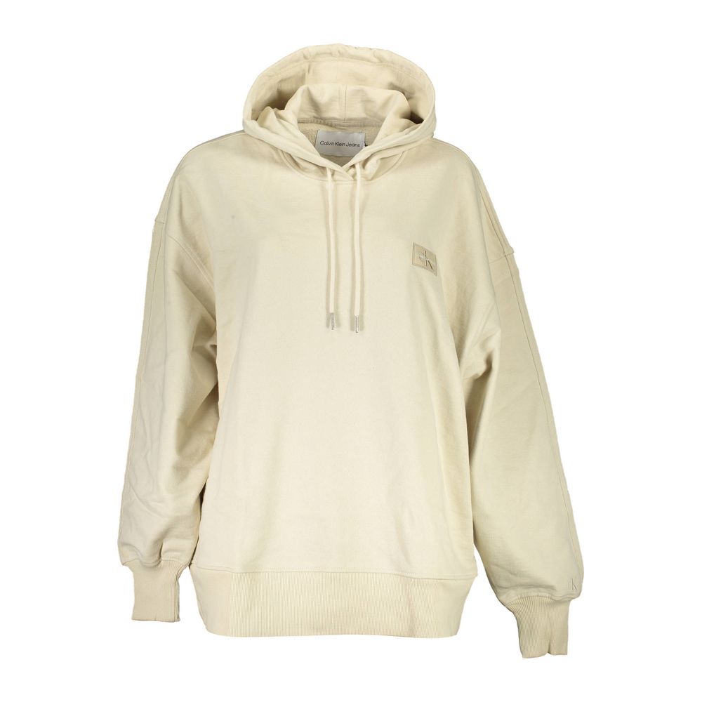 Calvin Klein Beige Cotton Women Hoodie