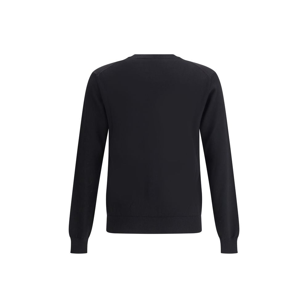 Fendi Black Fleece Wool Sweatshirt