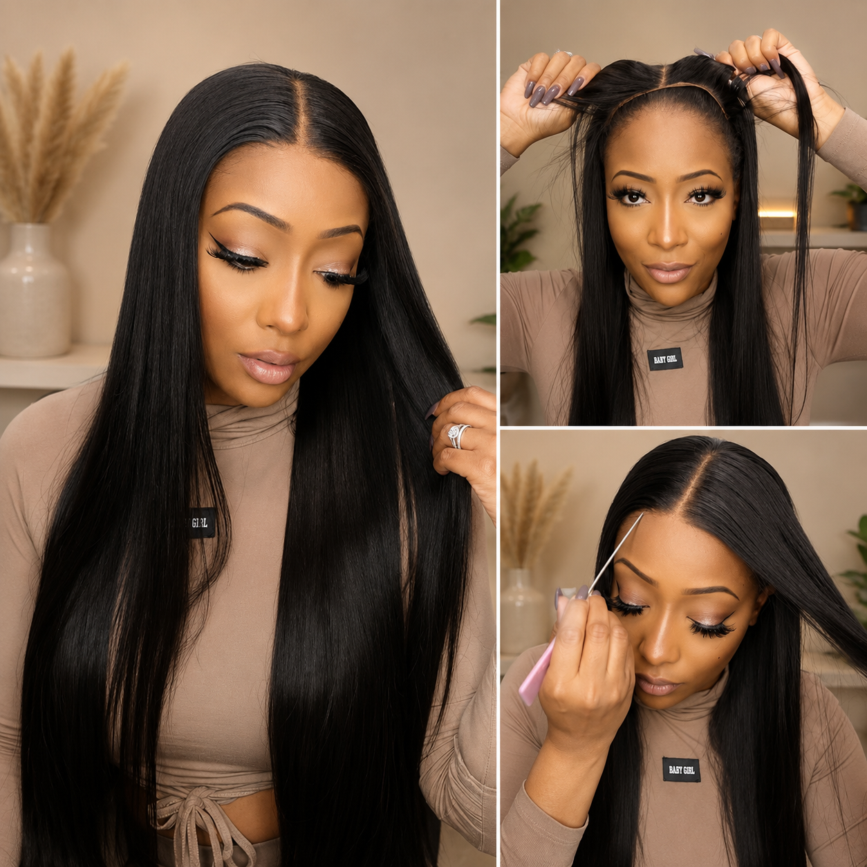 Straight lace wig 4x4 (22 inch)