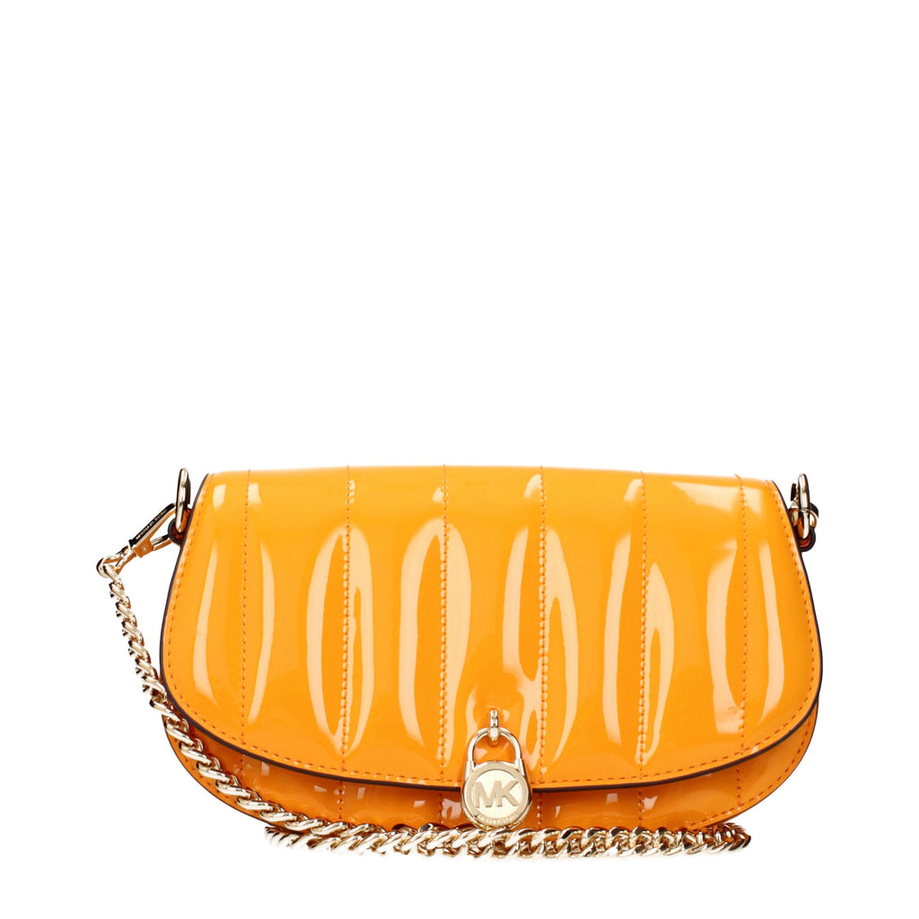 Michael Kors Orange Leather Crossbody Bag