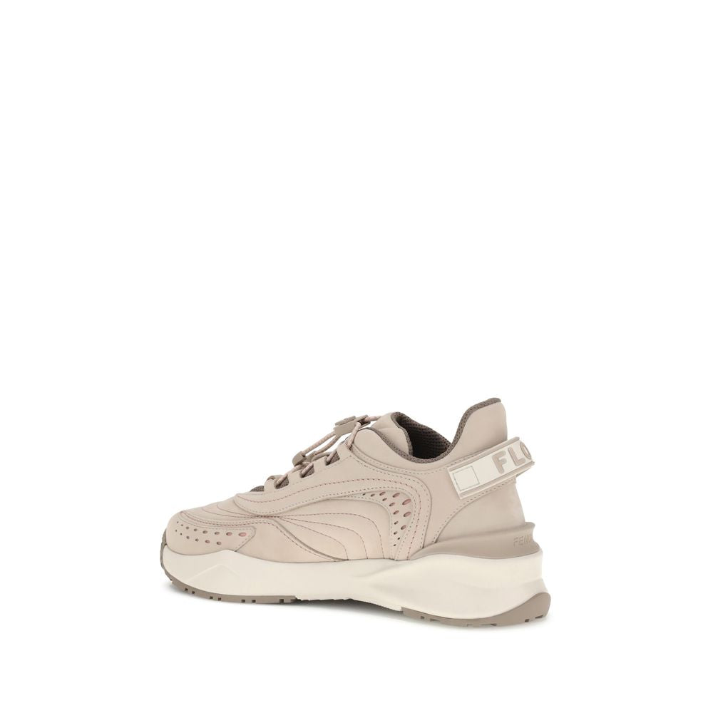 Fendi Cream Rubber Athletic Sneakers
