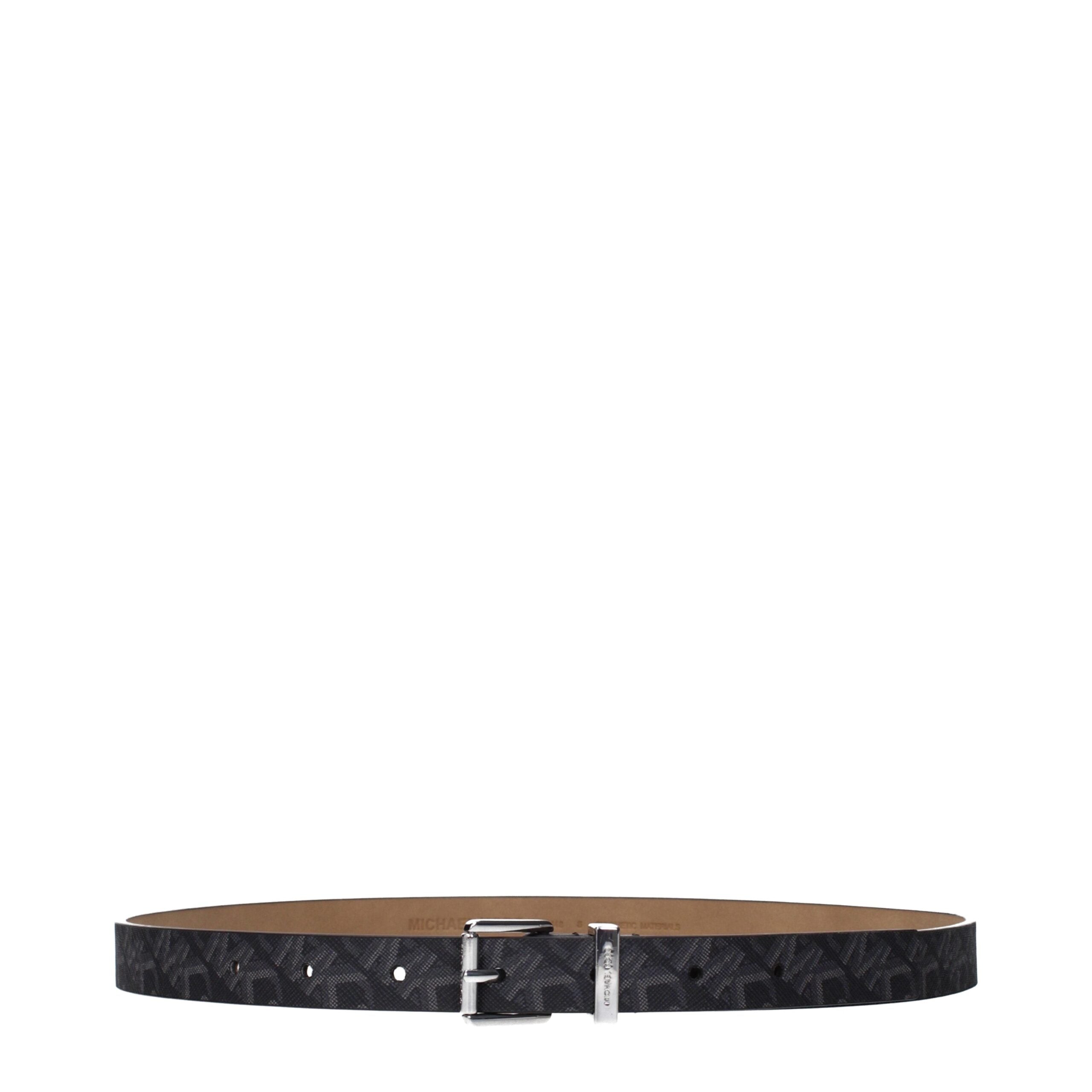 Michael Kors Gray Fabric Regular Belt