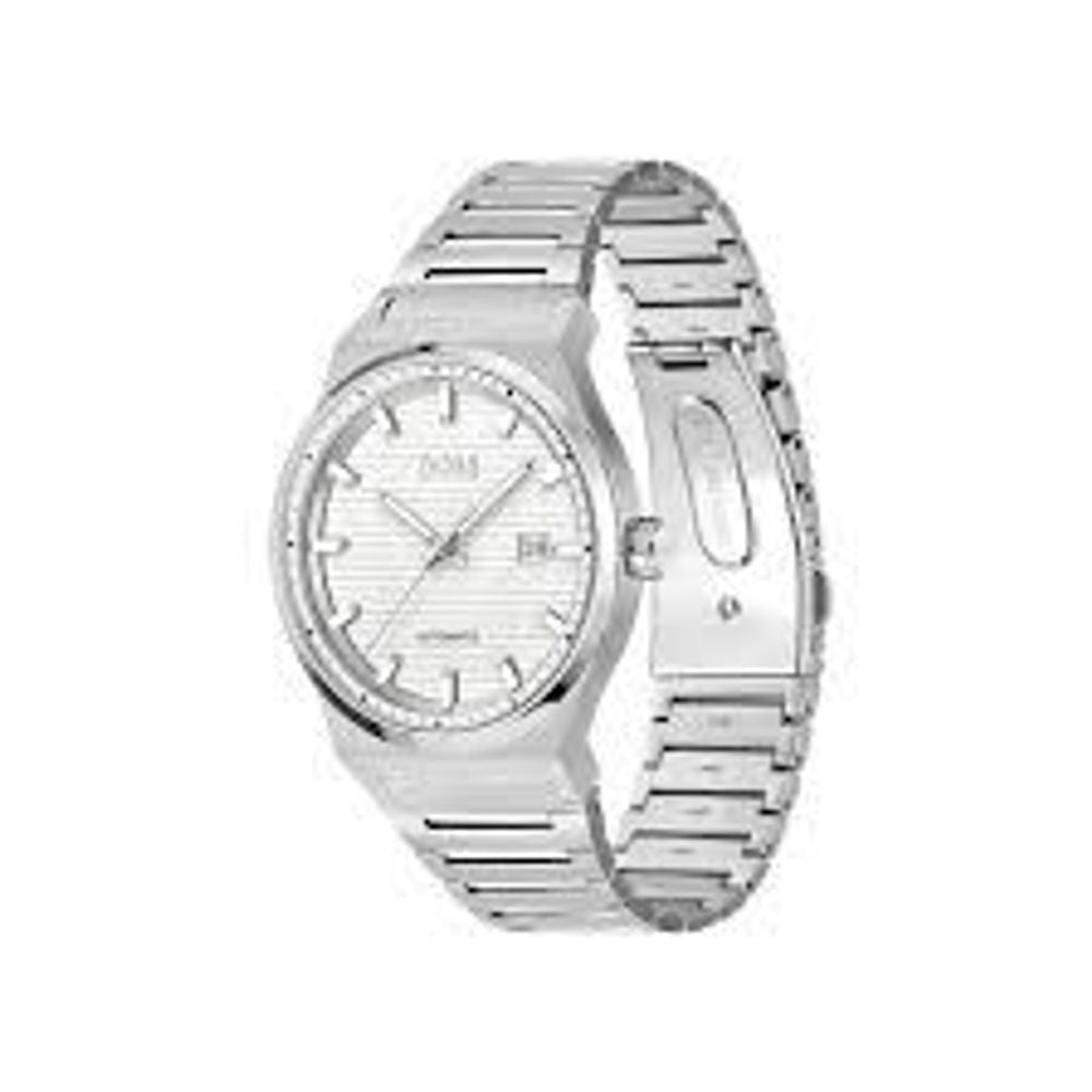 Hugo Boss Gray Stainless Steel Dress Watch