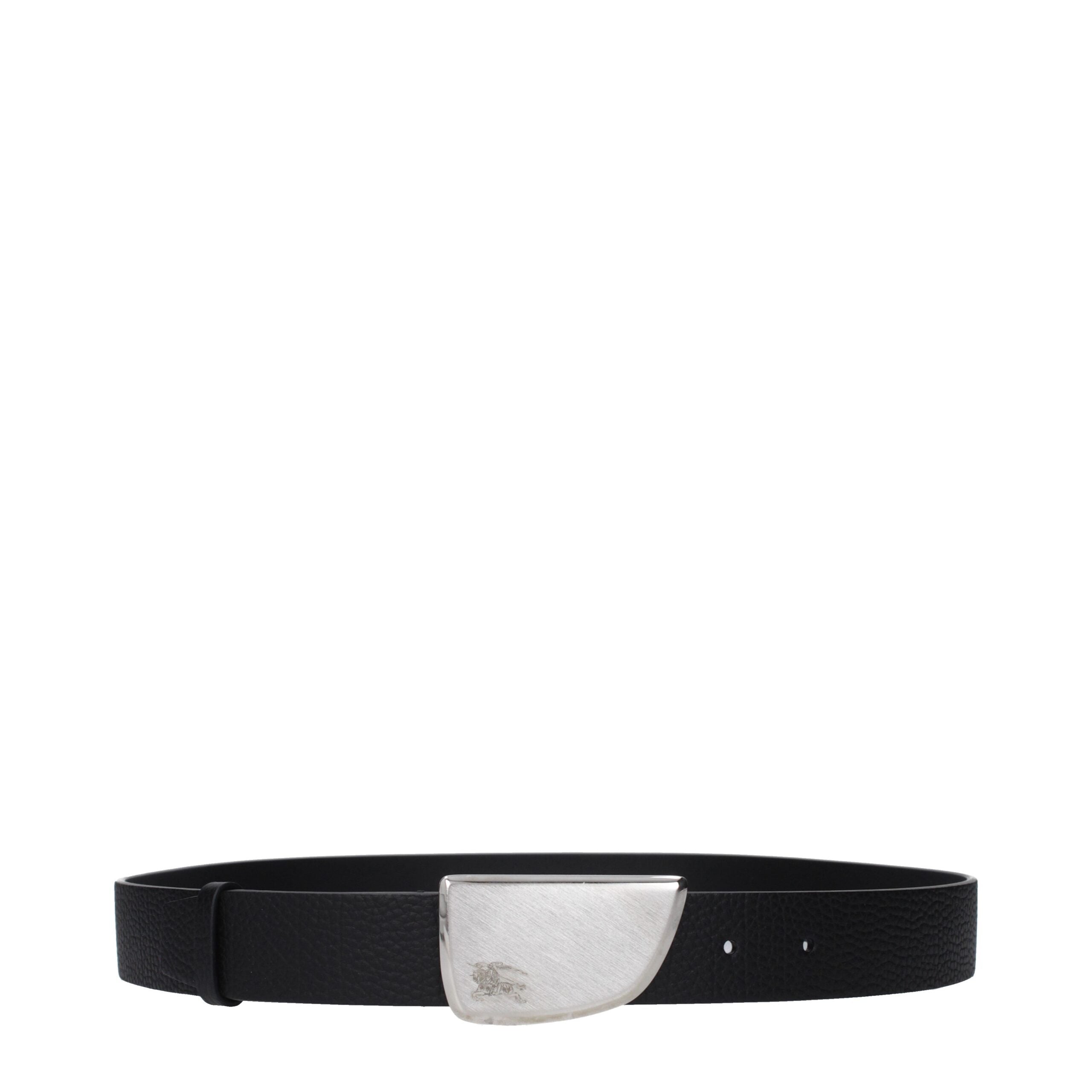 Burberry Black Leather Regular Belt