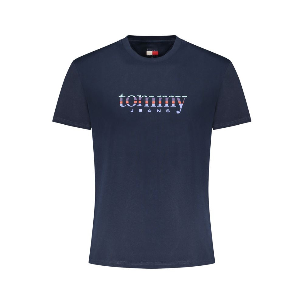 Tommy Hilfiger Blue Cotton Men T-Shirt