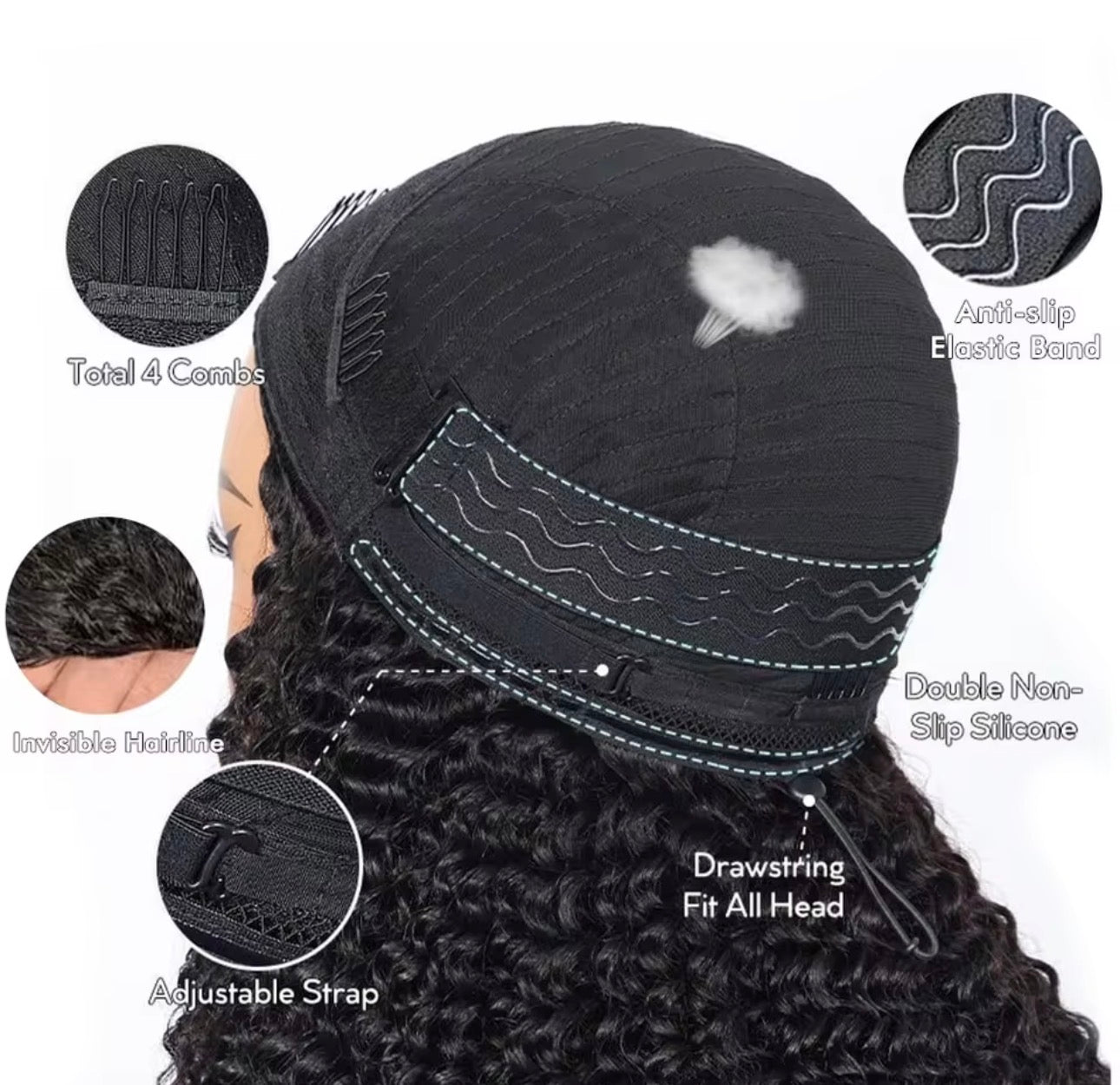 Half Wig – Afro Kinky Curl (22 inch)