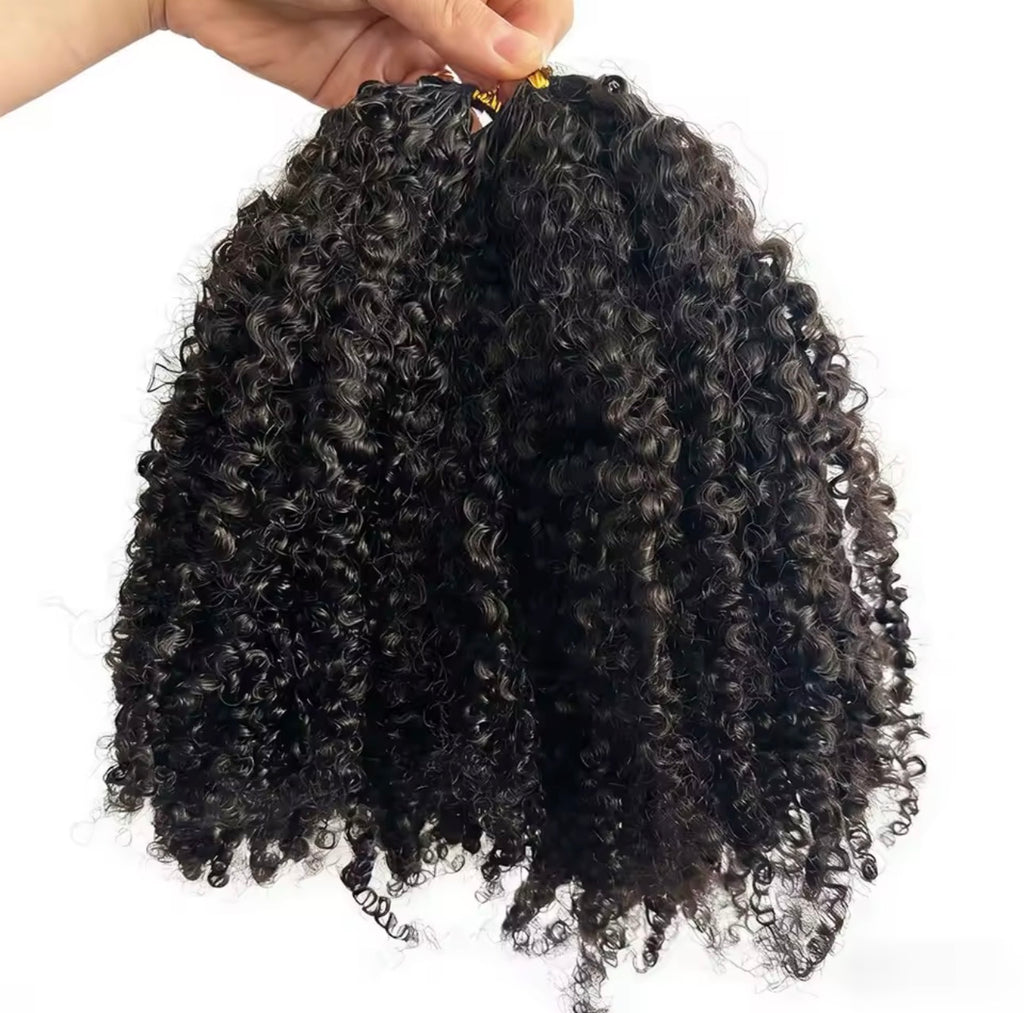 Kinky Curl Crochet hair (4 bundles)