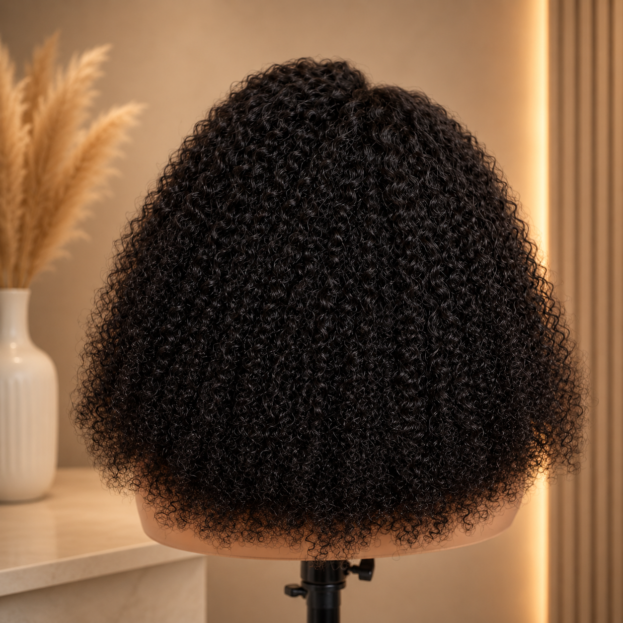 Half Wig – Afro Kinky Curl (22 inch) raw donor hair