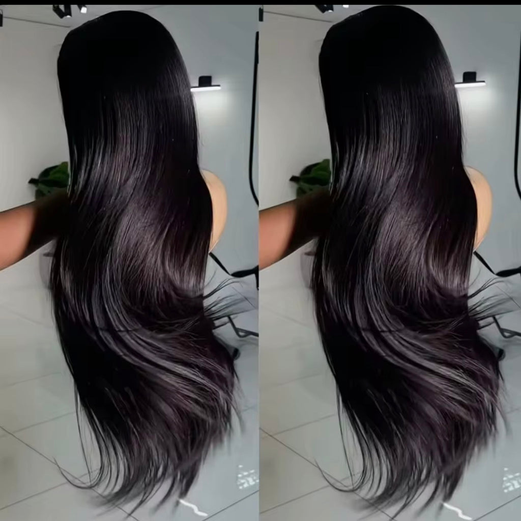 Silky straight lacewig (32 inch)