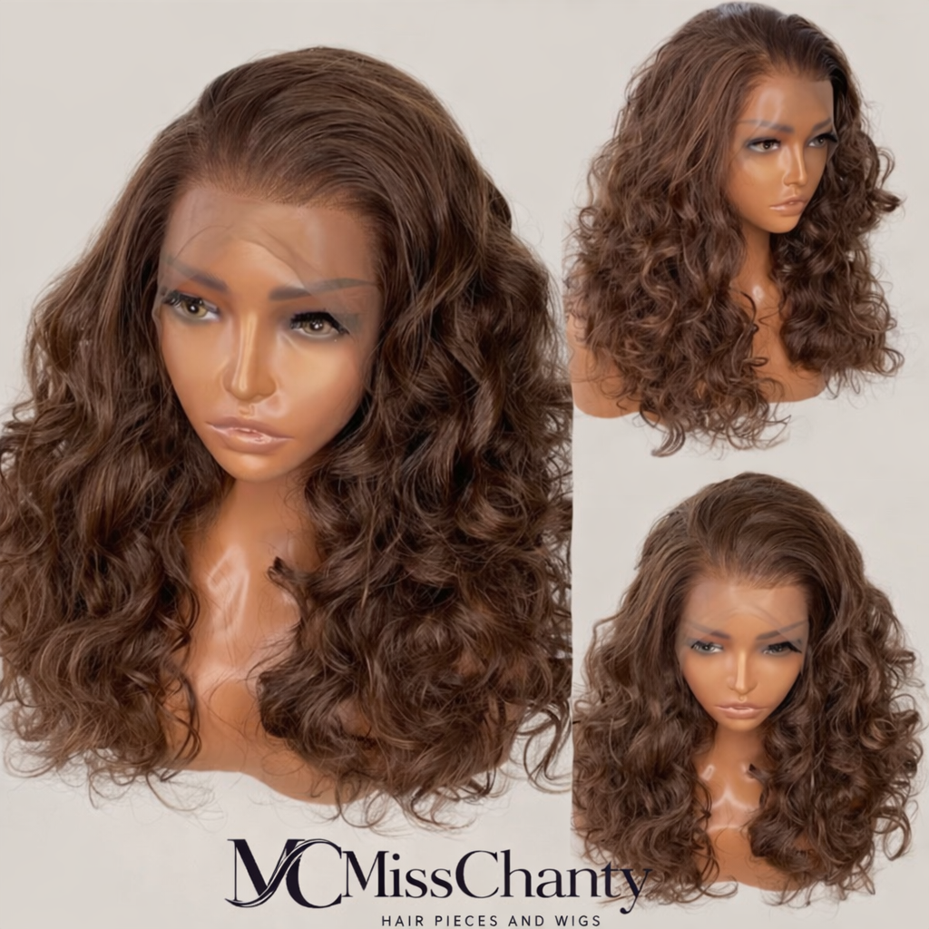 Lace Front Pruik – Lichtbruin| Krullend |