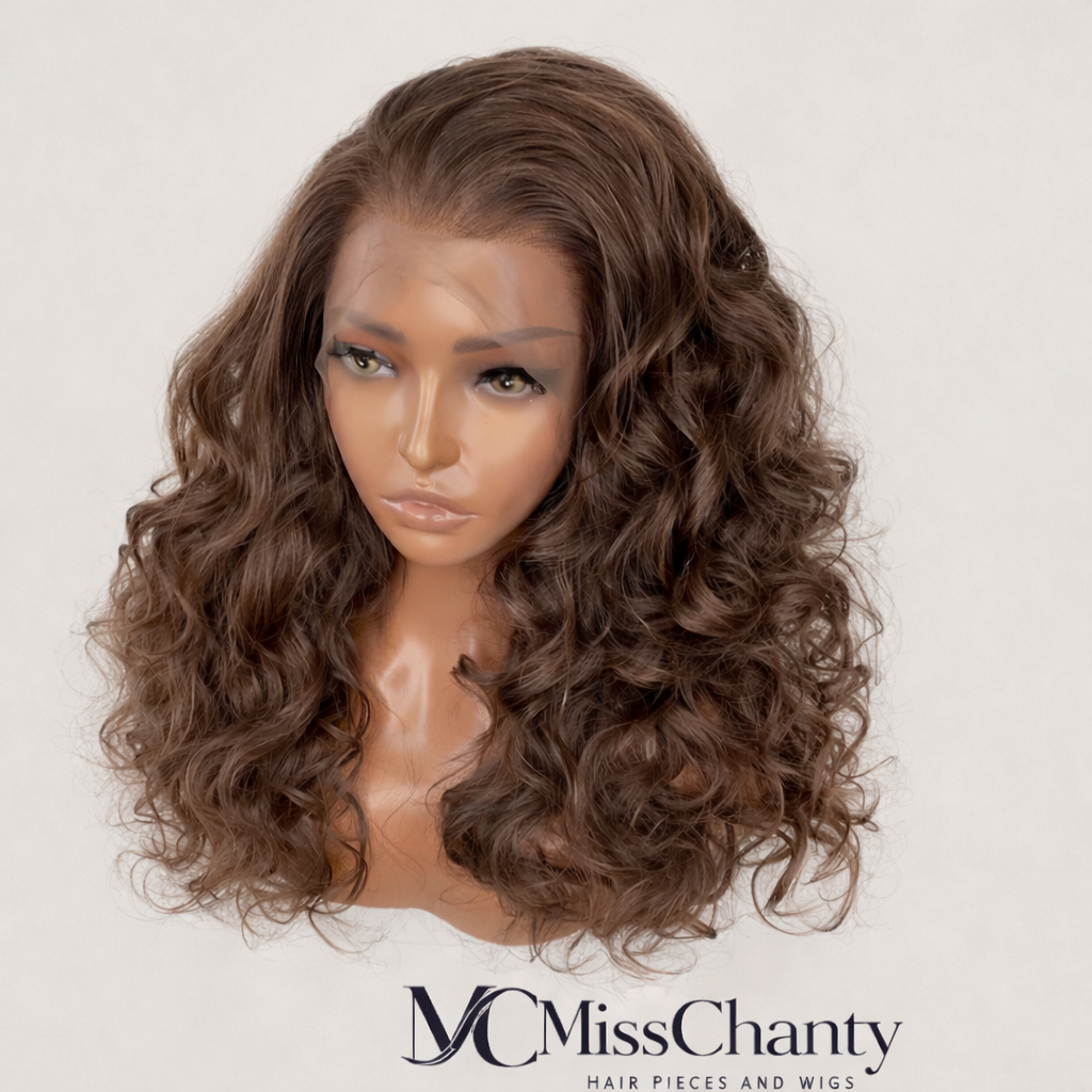 Lace Front Pruik – Lichtbruin| Krullend |