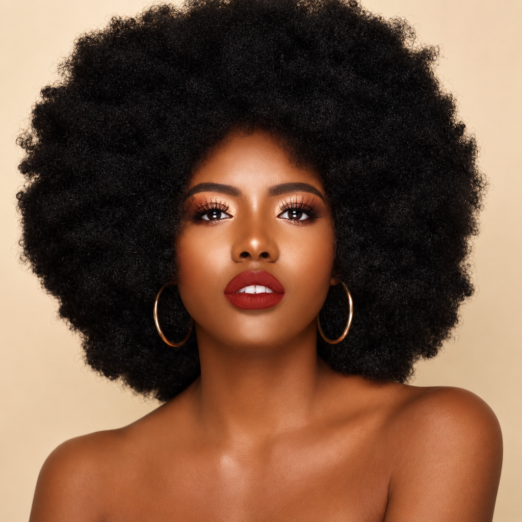 Afro Kinky Wig – Natuurlijke Volume Look (12 inch) tijdelijk uitverkocht!!