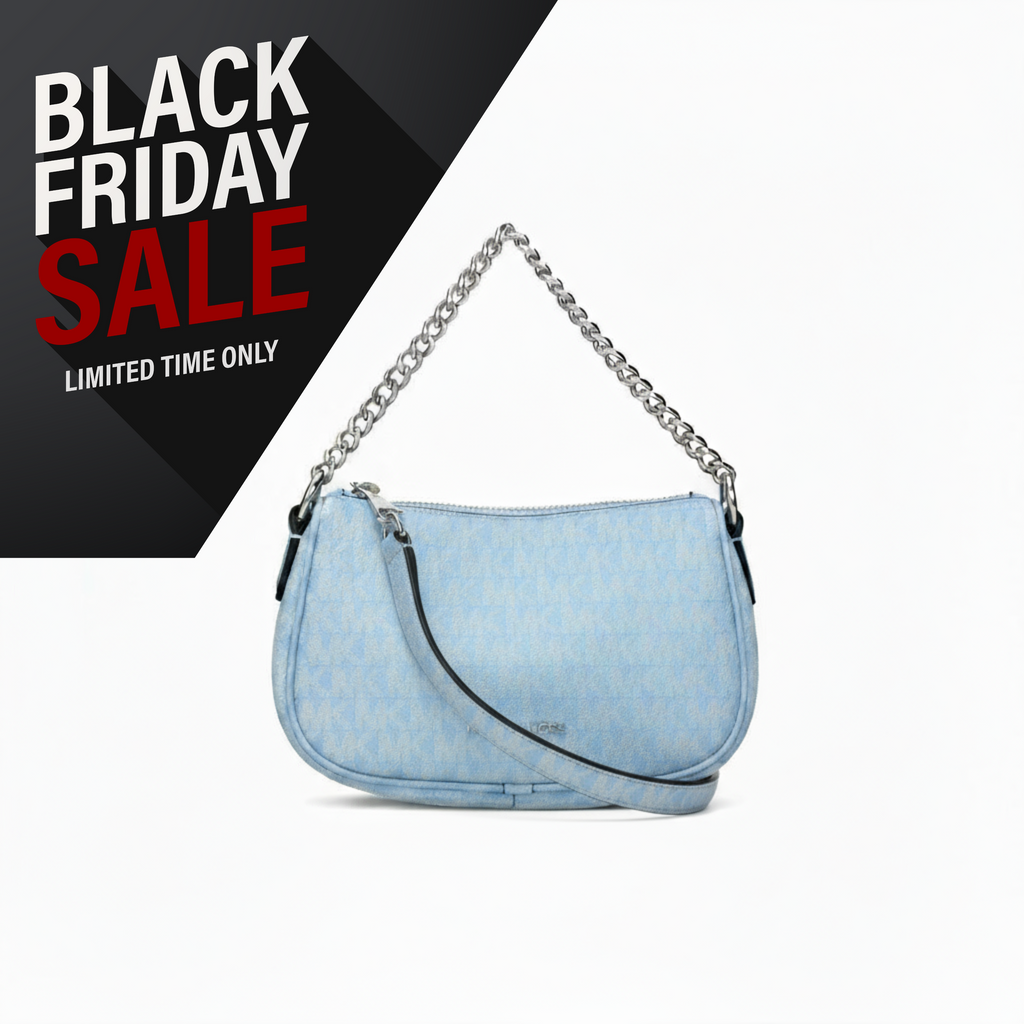 Michael Kors Light Blue Fabric Handbag